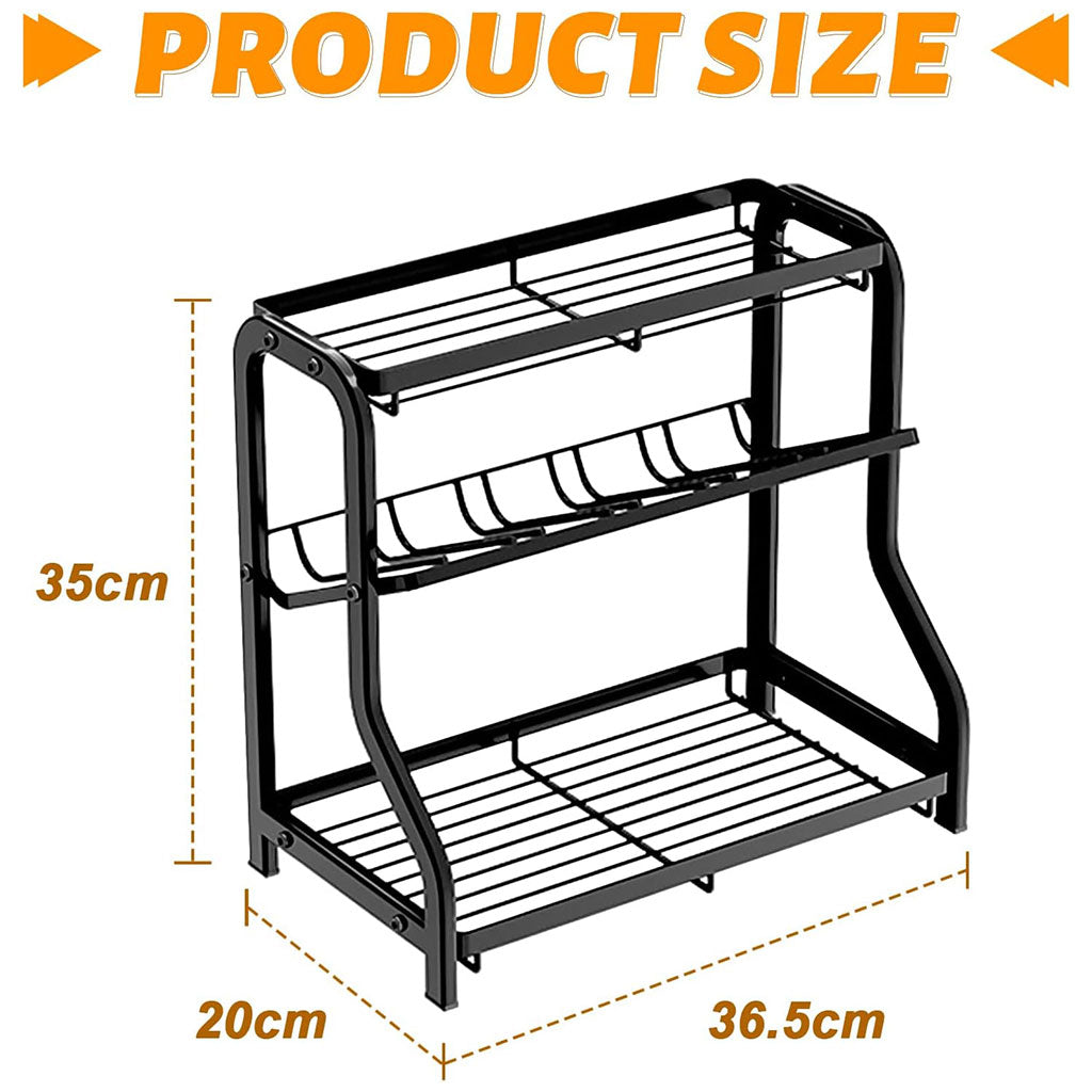 Étagère à épices 3 Niveaux avec Grande capacité - منظم التوابل في المطبخ